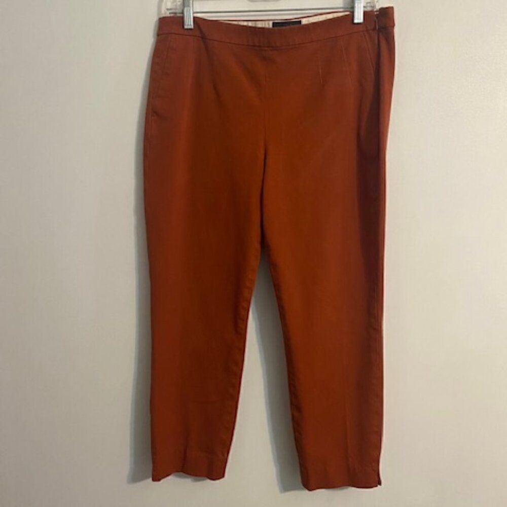 J. Crew Burnt Orange Martie crop pants, size 12